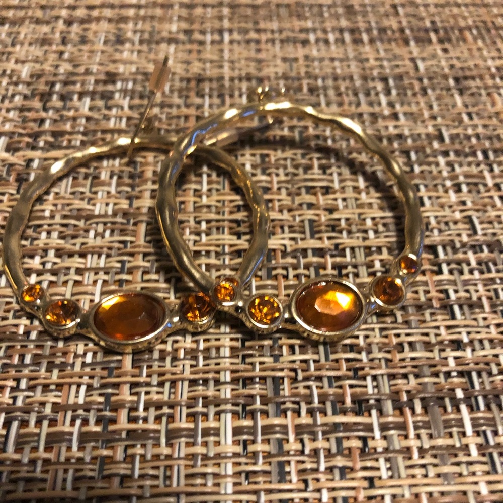 🍒5/$25🍒gold and orange earrings